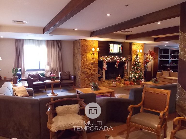 Apart-hotel em Gramado, padrão 4 estrelas, no centro