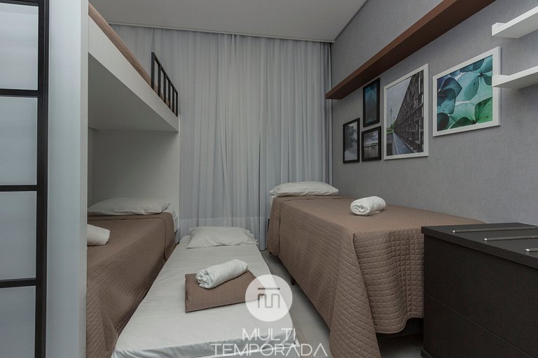 Porto Madero 301 – Apartamento Moderno em Condomínio com Pis