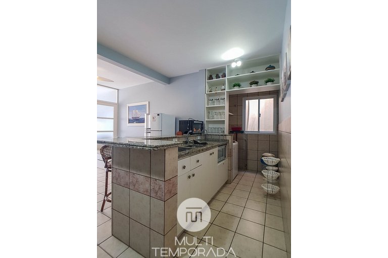 Apartamento para 6 pessoas frente piscina - HB37F