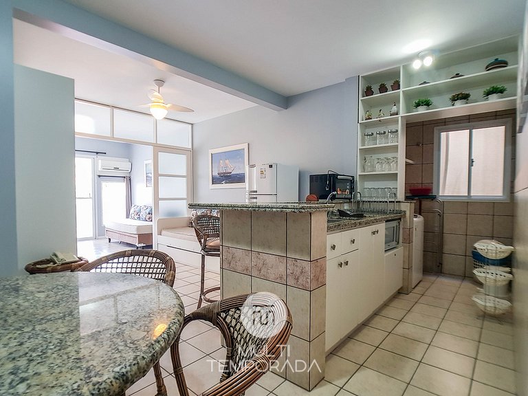 Apartamento para 6 pessoas frente piscina - HB37F