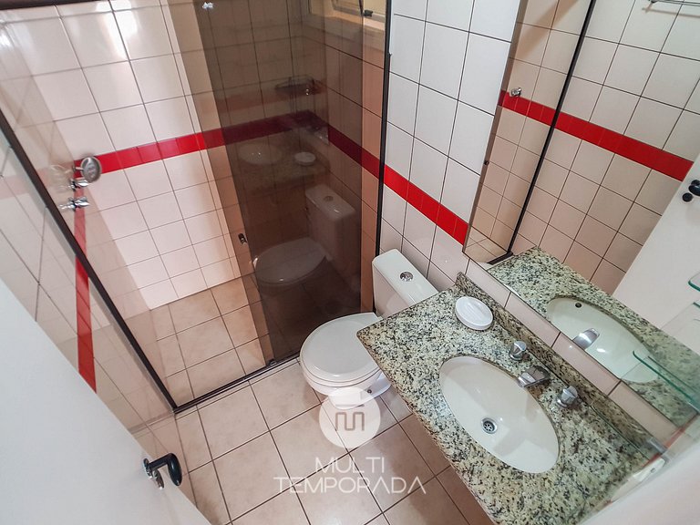 Apartamento para 6 pessoas frente piscina - HB37F