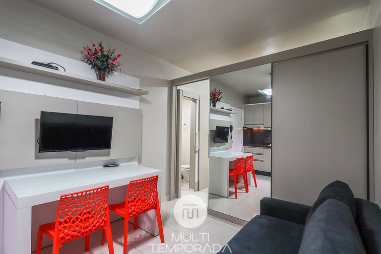 Maravilhoso apto com vista mar e piscina-HB03F