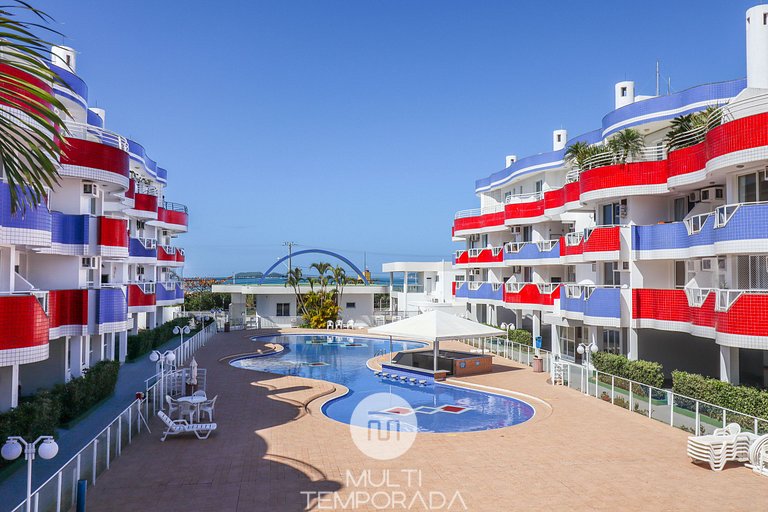 Apartamento a 30m do mar para 6 pessoas - JP01G
