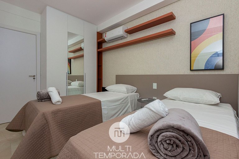 Terrazzo Club Residence 407-A - Apartamento em Bombas - Pisc