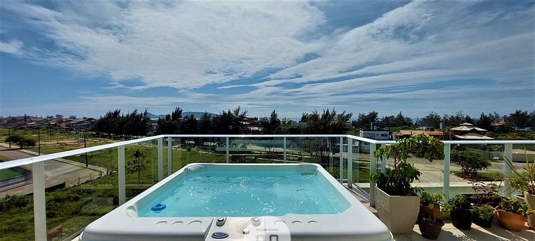 Cobertura Carpe Diem: Jacuzzi Conforto no Campeche