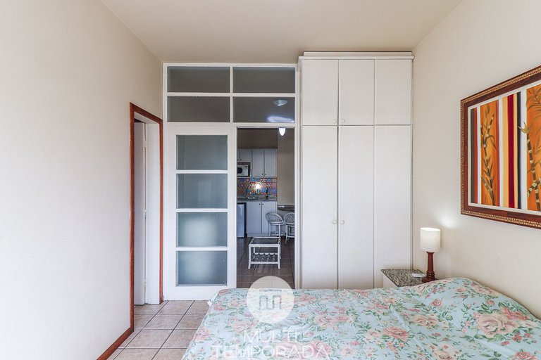 Apartamento com vista para o mar e wi-fi - BG01H