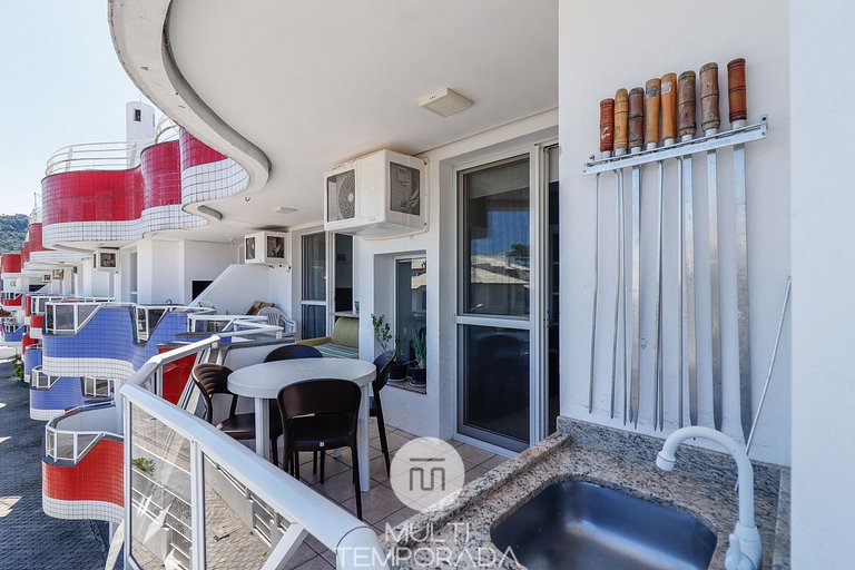 Apartamento com wi-fi e vista para o mar - HB54F