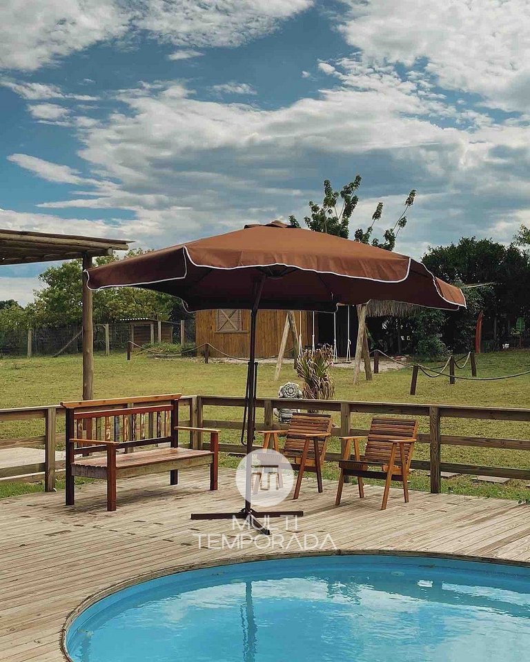 Ap Térreo com Piscina - Pantai Village - Rosa