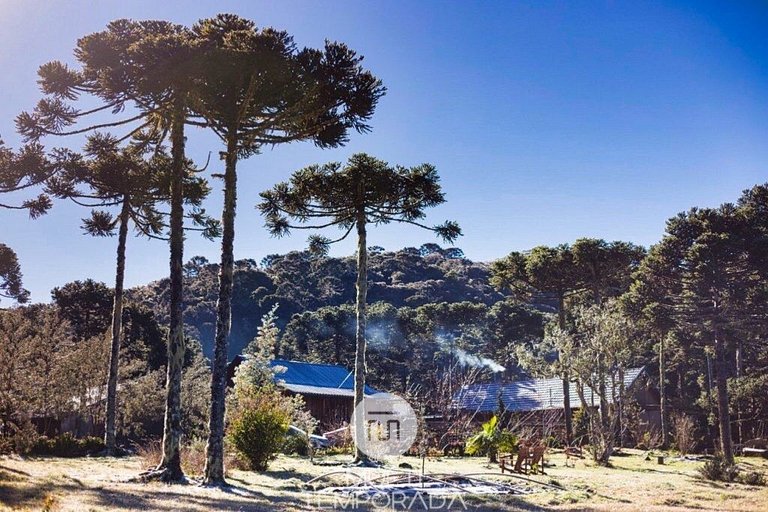 Cabaña Sianis: ¡Bañera y vista desde la cama increible!