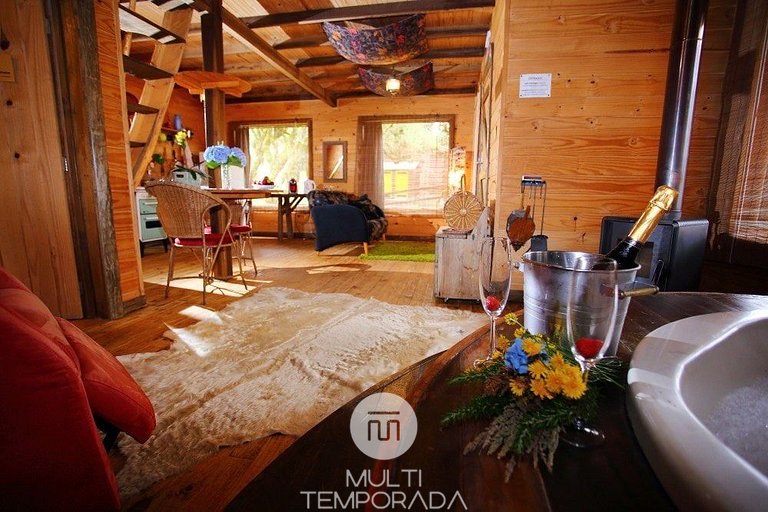 Tenda da Lua: banheira com hidro e vista especial!