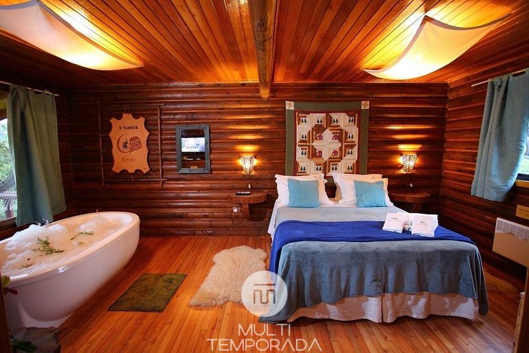 Cabana O Tambor: banheira para 2 pessoas