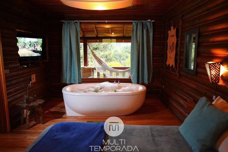 Cabaña O Tambor: bañera para 2 personas