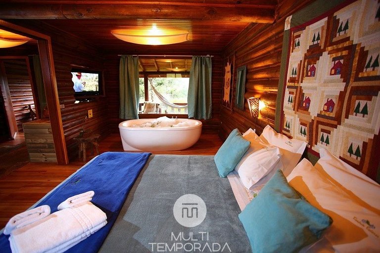 Cabana O Tambor: banheira para 2 pessoas