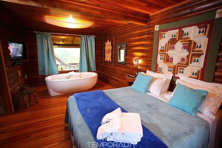Cabaña O Tambor: bañera para 2 personas