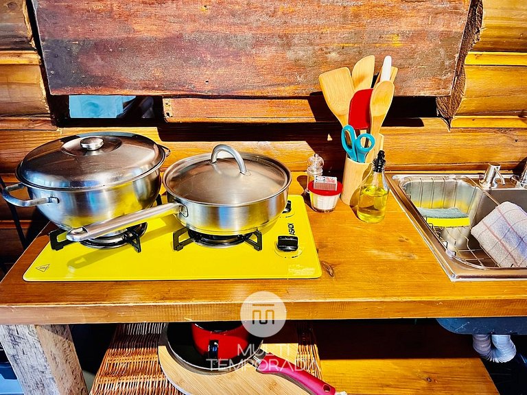 Cabaña O Tambor: bañera para 2 personas