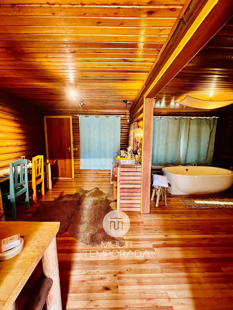 Cabin O Tambor: bathtub for 2 people