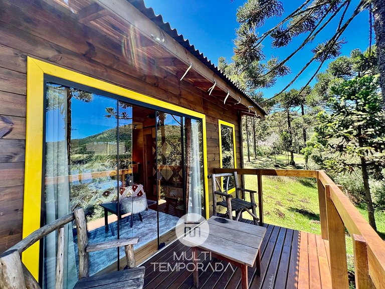 Cabaña Ritos: Bañera para 2 personas y hermosa vista!