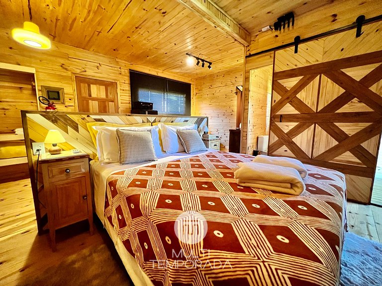 Ritos Cabin: Bathtub for 2 people and beautiful view!
