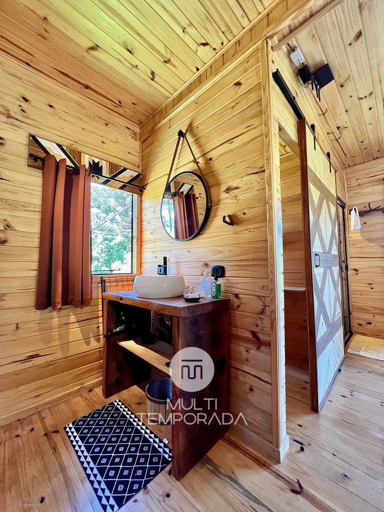 Cabaña Ritos: Bañera para 2 personas y hermosa vista!