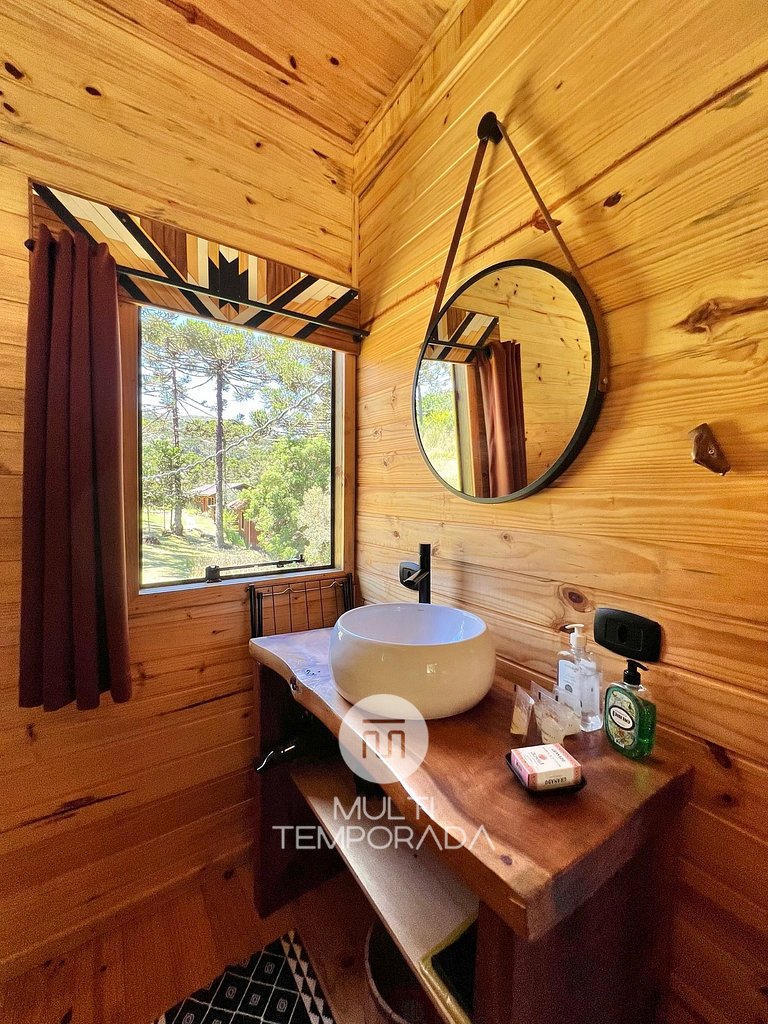 Ritos Cabin: Bathtub for 2 people and beautiful view!
