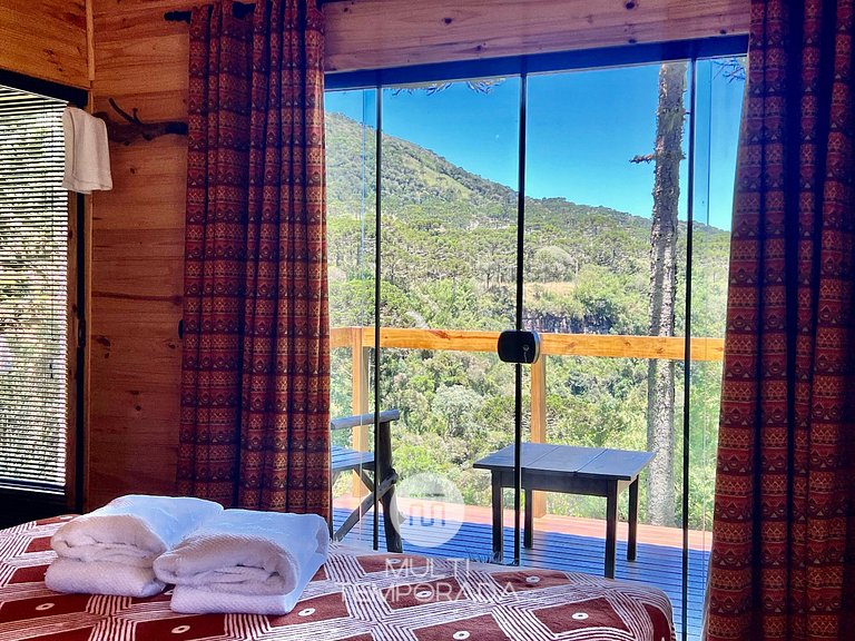 Ritos Cabin: Bathtub for 2 people and beautiful view!