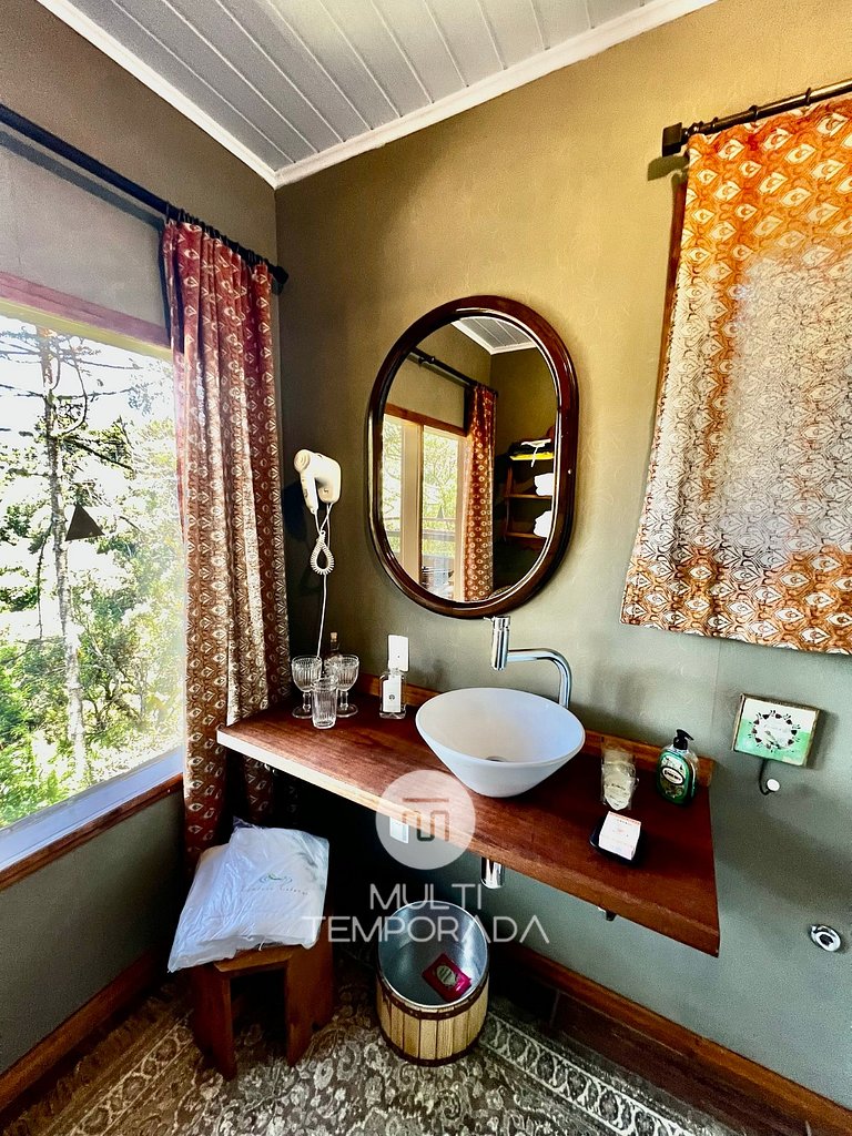 Cabaña O Cachimbo: ¡baño de vapor e hidro vertical!