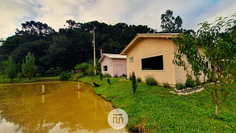 Pousada Mato Verde - Chalé Rosa - Vista pro Lago