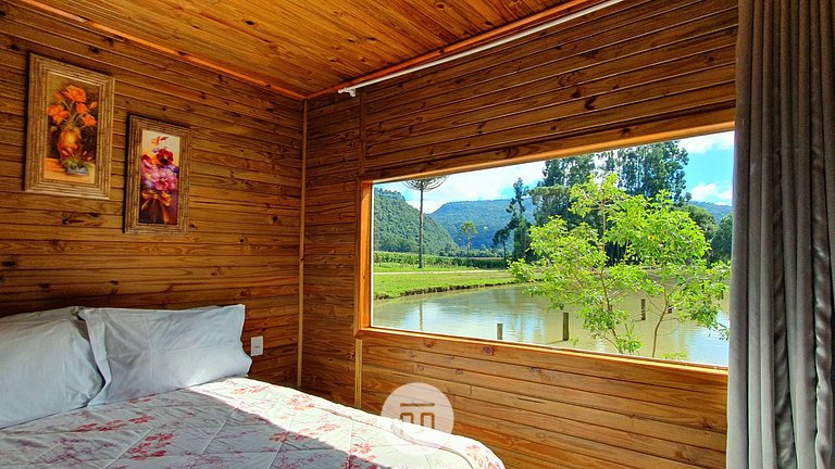 Pousada Mato Verde - Chalé Rosa - Vista pro Lago