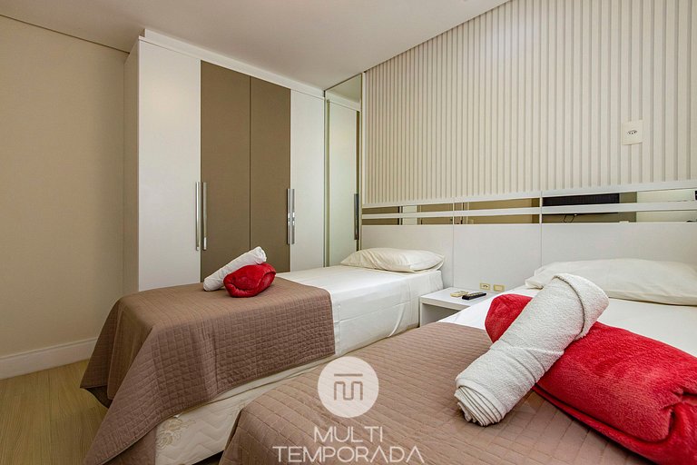 Boulevard 121D - Excelente apartamento em condomínio de luxo