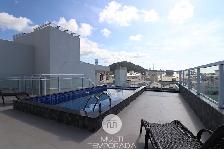 Excelente dois dormitórios a 250m mar - ZB01H