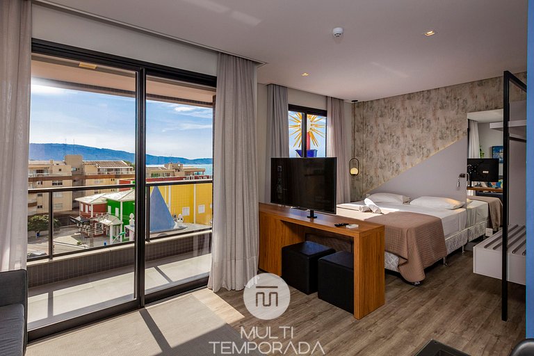 303 AION - Departamento en Bombinhas - Vista al Mar - Piscin