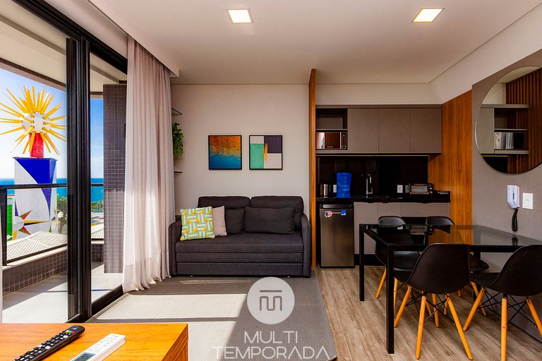 Aion Suites 302 – Lindo apartamento com Vista para o Mar, a