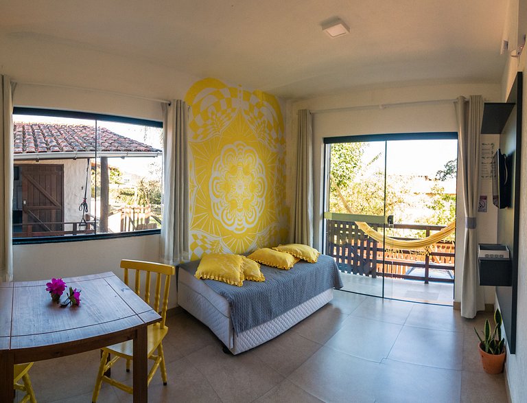 Flat 1|2 - Lugar ao Sol - Flats c/ Cozinha no Rosa