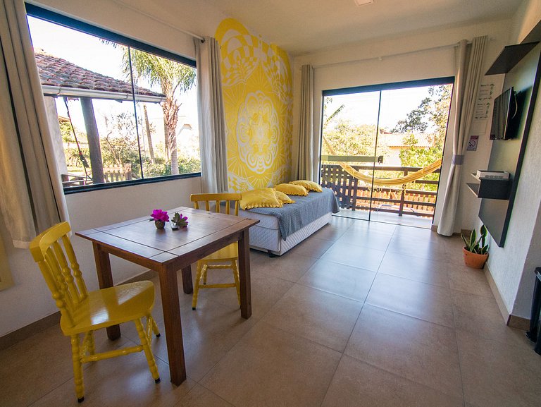 Flat 1|2 - Lugar ao Sol - Flats c/ Cozinha no Rosa
