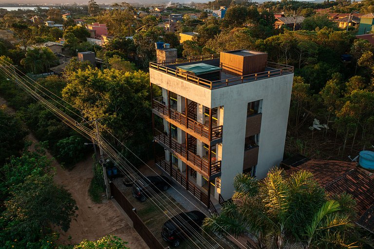 Flat 3|4 - Lugar ao Sol - Flats c/ Cozinha no Rosa