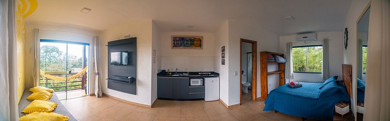 Flat 3|4 - Lugar ao Sol - Flats c/ Cozinha no Rosa