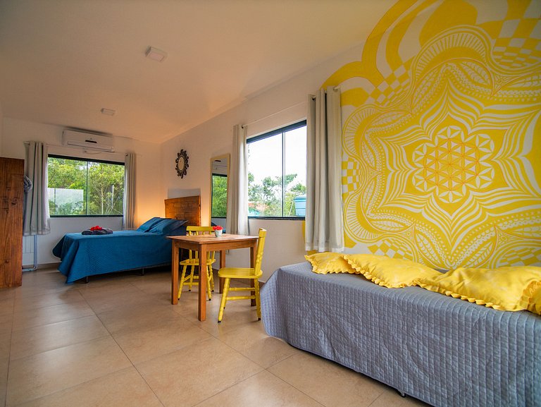Flat 3|4 - Lugar ao Sol - Flats c/ Cozinha no Rosa