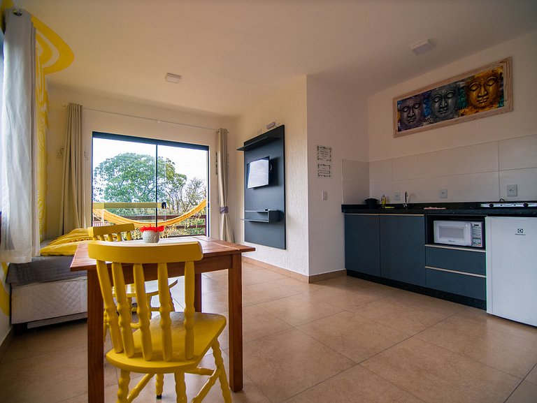 Flat 3|4 - Lugar ao Sol - Flats c/ Cozinha no Rosa