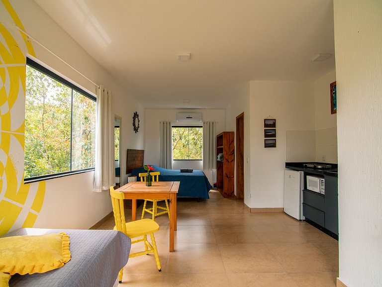 Flat 3|4 - Lugar ao Sol - Flats c/ Cozinha no Rosa