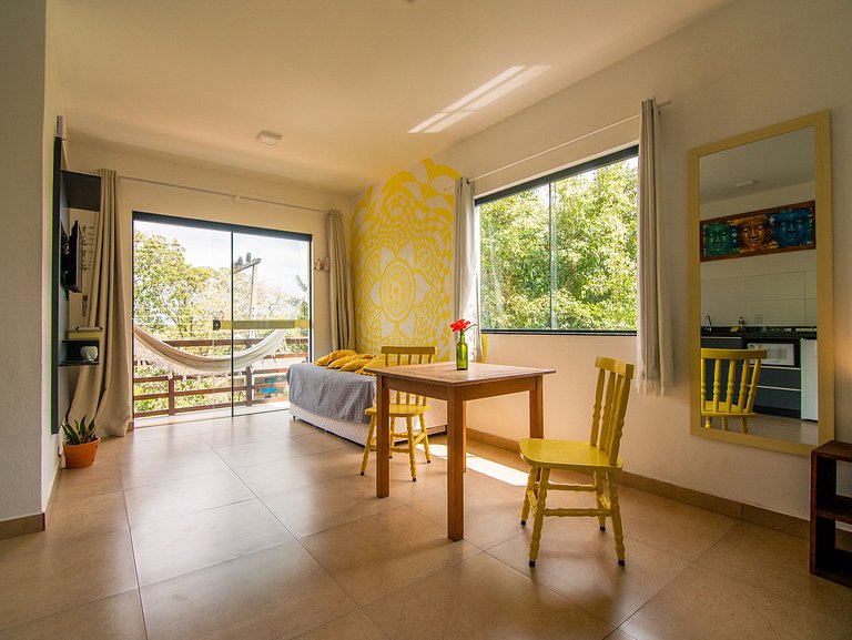 Flat 3|4 - Lugar ao Sol - Flats c/ Cozinha no Rosa