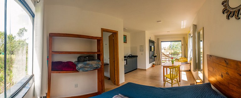 Flat 3|4 - Lugar ao Sol - Flats c/ Cozinha no Rosa