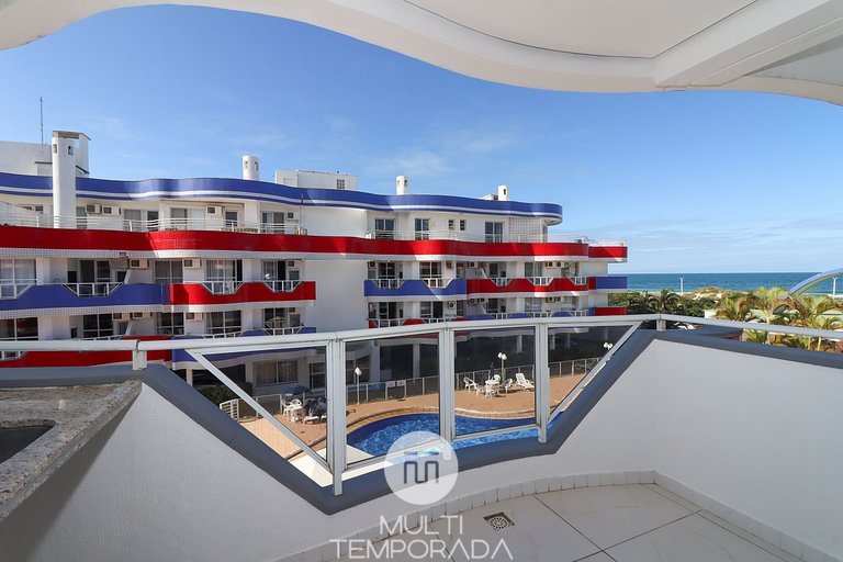 Maravilhosa vista para o mar e piscina - HB41F