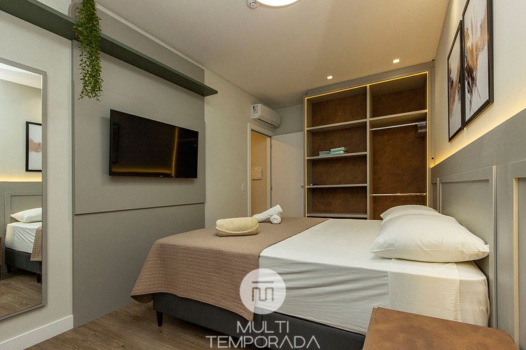 Villa Francione 302 - Loft de Alto Padrão a Metros do Mar -