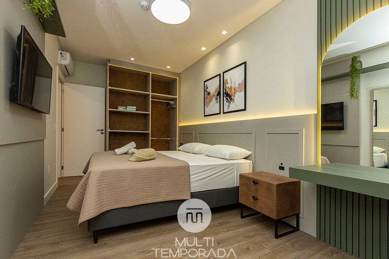 Villa Francione 302 - Loft de Alto Padrão a Metros do Mar -