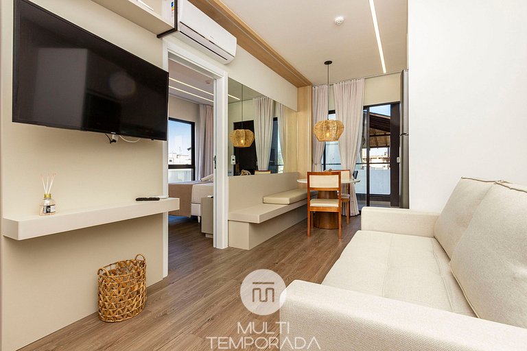 Villa Francione 406 - Loft de Alto Padrão a Metros do Mar -