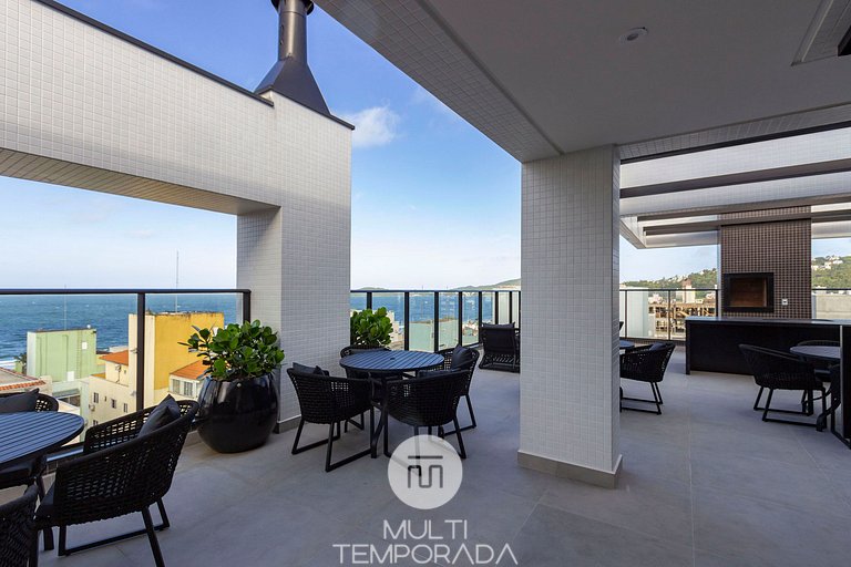 Villa Francione 406 - Loft de Alto Padrão a Metros do Mar -