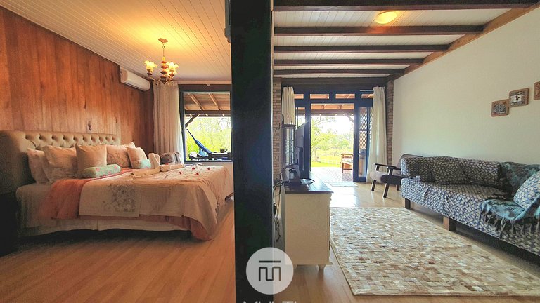 Chalet Do Lago com Banheira - Rancho das Neves