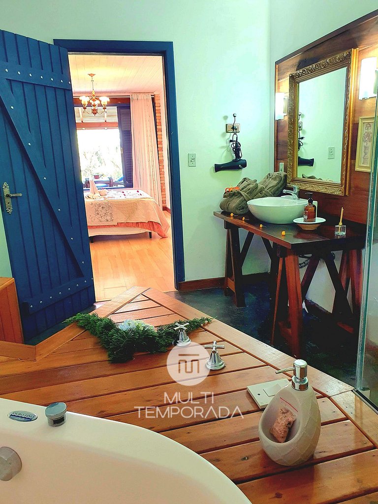 Chalet Do Lago com Banheira - Rancho das Neves