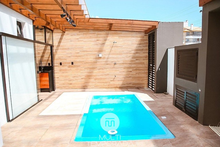 Apto Pé na Areia com Piscina Privativa