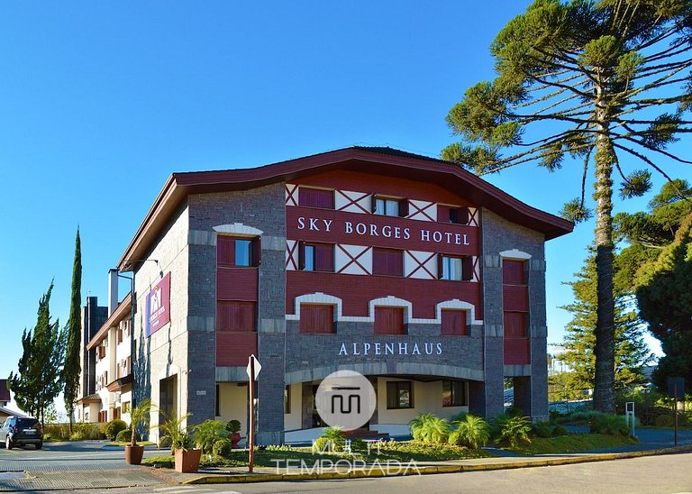 Apart-hotel em Gramado, padrão 4 estrelas, no centro